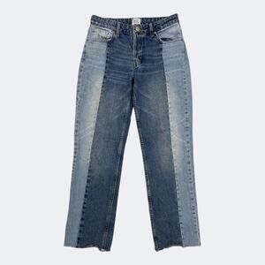 BDG Jessye Two Tone Paneled Patchwork High Rise Jeans